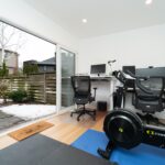 Custom backyard studio designed for work, creativity, or relaxation, blending seamlessly with the garden