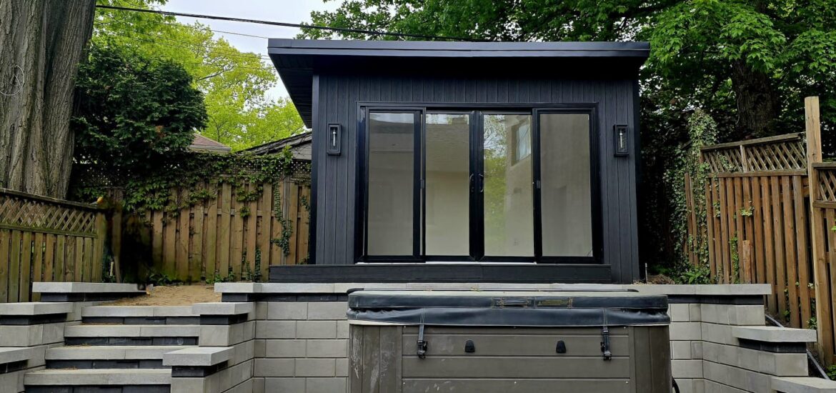 Interior of a modern garden room by GardenHaus in Ontario with natural light
