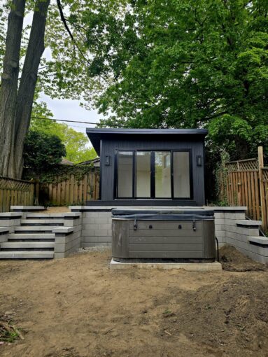 Interior of a modern garden room by GardenHaus in Ontario with natural light